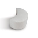 Ver imagem 1 de Puff para Sala de Estar 40cm X 50cm Linho Branco