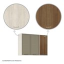 Ver imagem 7 de Armário Aéreo de Cozinha 120 Cm 1 Porta Fechada 2 Portas com Vidro Reflecta Linea Luciane Móveis