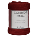 Ver imagem 1 de Cobertor de Casal Sonhare Sultan 300g 1,80 X 2,20 M - Vermelhho