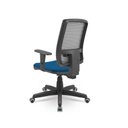 Ver imagem 3 de Cadeira Brizza Presidente Plaxmetal Tela Cinza Base Standard Back System 3d Azul T12