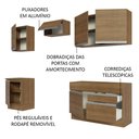 Ver imagem 5 de Armário de Cozinha Completa 240cm Rustic Glamy Madesa 08