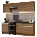 Ver imagem 3 de Armário de Cozinha Completa 240cm Rustic Glamy Madesa 08