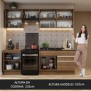 Ver imagem 6 de Armário de Cozinha Completa 240cm Rustic Glamy Madesa 08