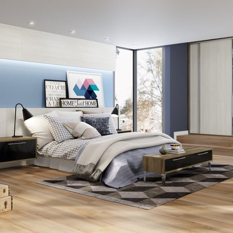 Piso Laminado Clicado Régua Max Elegance 7mm 3,87m² Eucatex