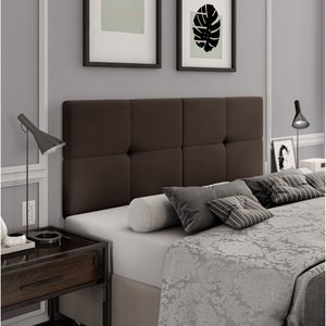 Painel Cama Box Suspensa Bruna Marrom 1.40