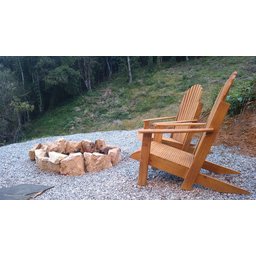 Cadeira Pavao Adirondack Pinus com Stain Osmocolor e Verniz - Stain Incolor - Natural - 9
