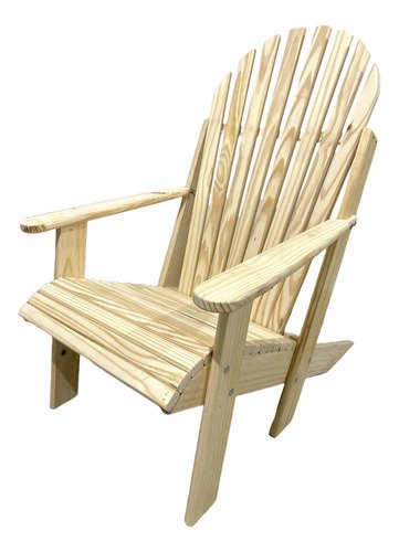 Cadeira Pavao Adirondack Pinus com Stain Osmocolor e Verniz - Stain Incolor - Natural - 3