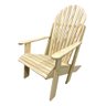 Cadeira Pavao Adirondack Pinus com Stain Osmocolor e Verniz - Stain Incolor - Natural - 3