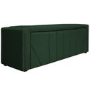 Ver imagem 1 de Calçadeira Baú Queen 160 Cm Para Cama Box Suede Verde