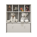 Ver imagem 1 de Estante Nicho Organizador de Brinquedos Infantil em Mdf Plancasa:branco Tx