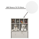 Ver mais imagens de Estante Nicho Organizador de Brinquedos Infantil em Mdf Plancasa:branco Tx