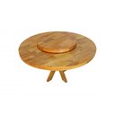 Ver imagem 2 de Mesa Redonda Michigan 140cm marchetada Madeira Peroba Rosa