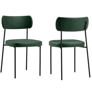 Kit com 2 Cadeira Mila Laminado Verde Musgo - Fdecor