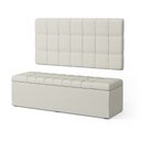 Ver imagem 2 de Kit Painel Rana 140 e Calçadeira Alpha Couro Aradecor