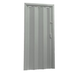 Porta Sanfonada Pvc 0,96x2,10 Multilit cinza - 1