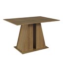 Ver imagem 5 de Conjunto Sala de Jantar Mesa Tampo de Madeira 4 Cadeiras Rustic/hibiscos Marilyn Madesa