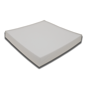 Espuma sob Medida D33- Assento Cadeira Sofá - 50x50x5 -firme:chumbo/branco