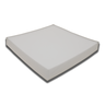 Espuma sob Medida D33- Assento Cadeira Sofá - 50x50x5 -firme:chumbo/branco - 1