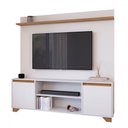 Ver imagem 2 de Rack com Painel para Tv até 50 Polegadas Benevello 2 Portas Siena/branco - Quiditá Móveis