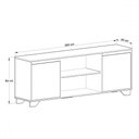 Ver imagem 4 de Rack com Painel para Tv até 50 Polegadas Benevello 2 Portas Siena/branco - Quiditá Móveis