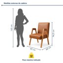 Ver imagem 4 de Kit 8 Cadeiras com Braço para Sala de Jantar com Pés Madeira Maciça Isis