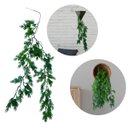 Ver imagem 1 de 6 Galhos de Planta Artificial Pendente 75cm Verde Natural para Decoração