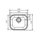 Ver imagem 2 de Cuba Docol Invicta 40x34 01697804 Inox Polido