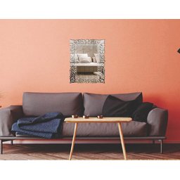 Espelho veneziano Provençal Decorativo 120x160 38125:prata - 3