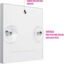 Ver imagem 4 de Espelho de Aumento com Ventosa Uz Maquiagem Banheiro Barbear 14cm Quadrado