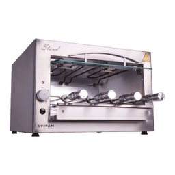Churrasqueira Elétrica de Bancada 4 Espetos com Porta de Vidro Stand Voltagem:127v - 4