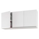 Ver imagem 1 de Armário de Parede Área de Serviço e Lavanderia 120cm com 03 Portas 100% MDF Branco - Desk Design Lux