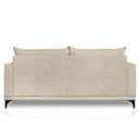Ver imagem 7 de Sofá Living 2 Lugares com Pés de Ferro Almofadas Soltas 180cm Neso Bouclê Bege G63 - Gran Belo