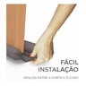 Veda Porta Rolinho Comfort Door Protetor Impermeável 80cm Branco - 3