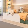 Cama Infantil Montessoriana Solteiro Cloud:branco/verde - 6