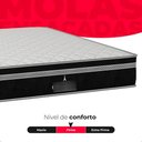 Ver imagem 6 de Cama Box Casal Bipartido Couro Preto + Colchão Paris Molas Couro Preto/preto