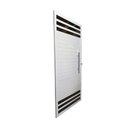 Ver imagem 2 de Porta Lambril 6 Vidros e 210x100 com Puxador e Rolete