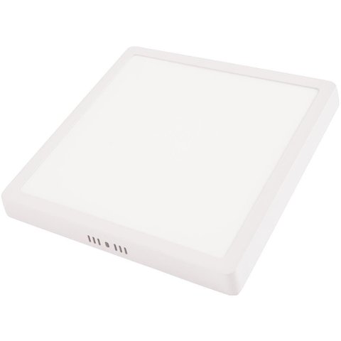 Plafon Led Tramontina Quadrado de Sobrepor 24 W 3000 K Luz Amarela