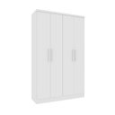 Ver imagem 5 de Conjunto Infantil com Guarda Roupa e Cama 100% MDF Harmonia Yescasa Branco/Neve