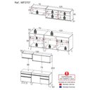 Ver imagem 5 de Cozinha Compacta 4 Peças com Armário e Balcão Mp3707 Veneza Gw Multimóveis Branca