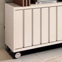 Ver imagem 2 de Rack Bancada para Sala Rivera 1.3 Off White Castanho – Hb Móveis