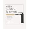 Torneira Banheiro Preto Quente e Fria Grécia Monocomando 100% Metal Premium Goldenx - 7