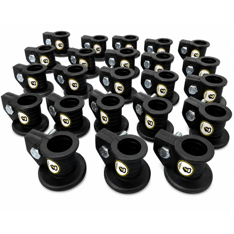 50 Presilha Injetada 25mm Barra Pump Academia Musculacao Trava Pesos Bloqueador Jfit