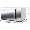 Micro-ondas Philco Espelhado 28l 110v Painel Digital - Branco-prata - 2