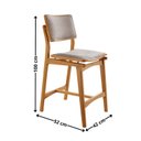 Ver imagem 2 de Conjunto com 2 Banquetas em Madeira Eloá