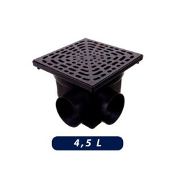 Caixa Coletora de Água Pluvial 24x24cm Preta - 3