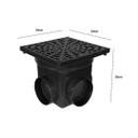 Ver imagem 2 de Caixa Coletora de Água Pluvial 24x24cm Preta