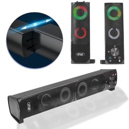 Caixa de Som e Subwoofer para Computador e Notebook 12w com Led Knup - Kp-6040 - 5