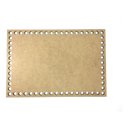 Ver imagem 1 de Kit 10 Base Retangular 15x20 Cm Mdf Cru para Cesto Crochê Fio de Malha