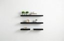 Ver imagem 2 de Kit 4 Prateleiras Parede Suporte Invisível Preto 2x 40x20 2x 60x20