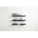 Ver imagem 2 de Kit 4 Prateleiras Parede Suporte Invisível Preto 2x 40x20 2x 60x20